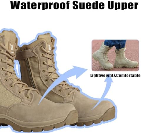  Misure adatte ai militari: Comodi e resistenti stivali militari LUDEY IDS-928 per uomini.
| Ideali per le spedizioni: S